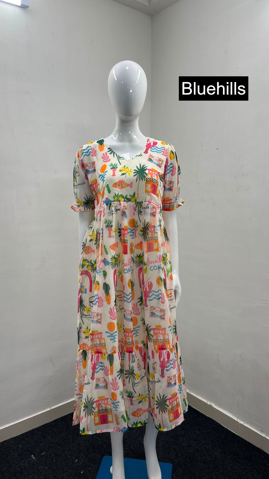 Breeze Bluehills Georgette One Piece Manufacturer Gujarat