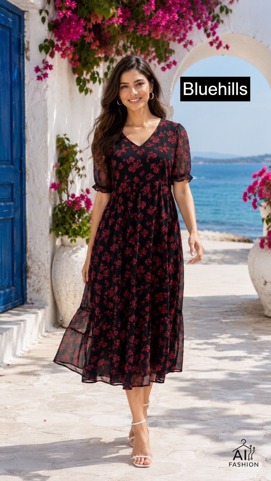 Breeze Bluehills Georgette One Piece Manufacturer Gujarat