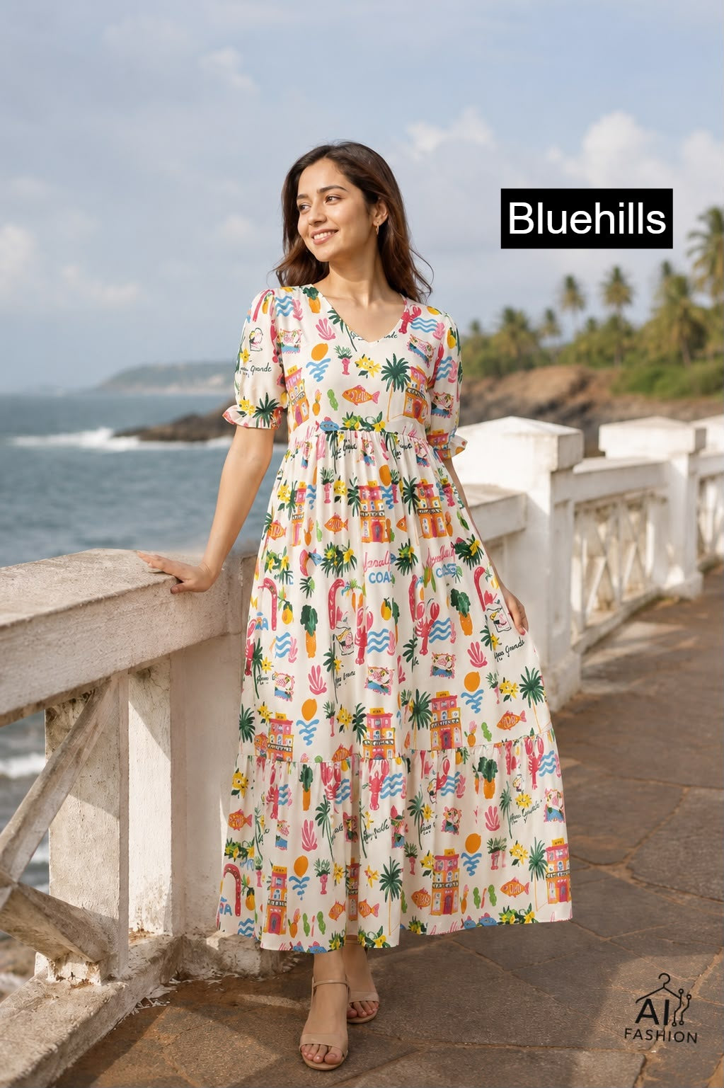 Breeze Bluehills Georgette One Piece Manufacturer Gujarat