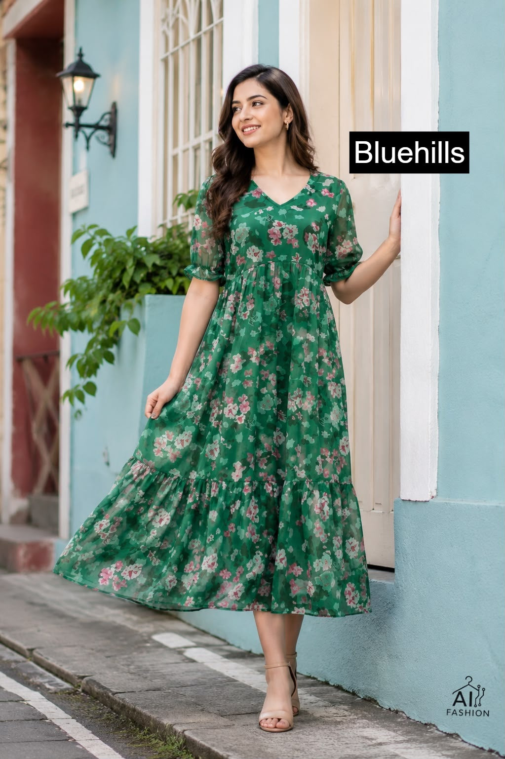 Breeze Bluehills Georgette One Piece Manufacturer Gujarat