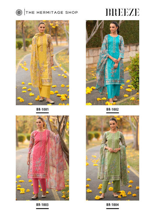 Breeze The Hermitage Shop Cambric Lawn Karachi Salwar Suits Exporter Gujarat