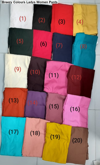 Breezy Colours Ladys Rayon Women Pants Supplier India