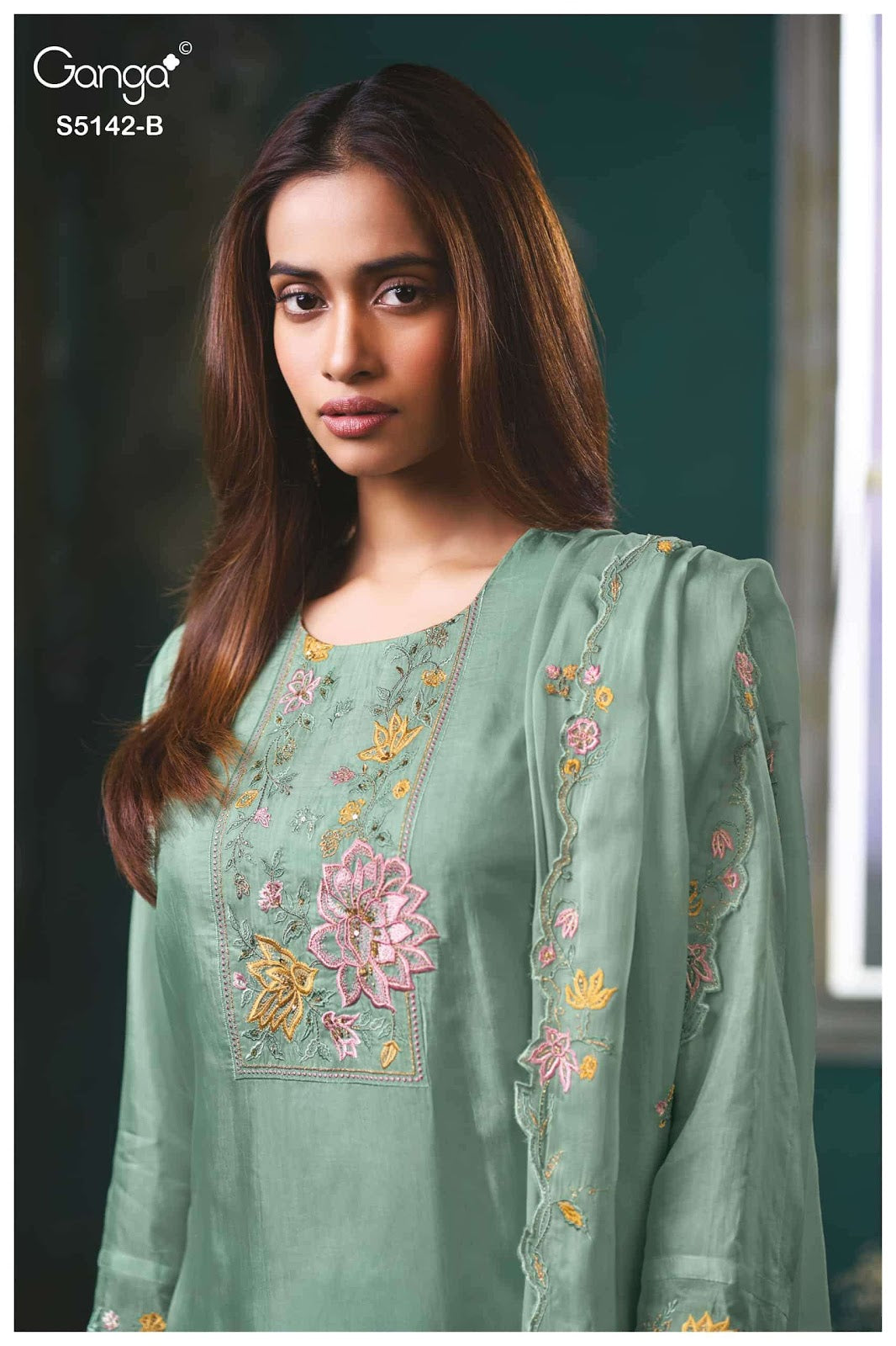 Brialyn S5142 Ganga Habutai Silk Pant Style Suits Supplier India
