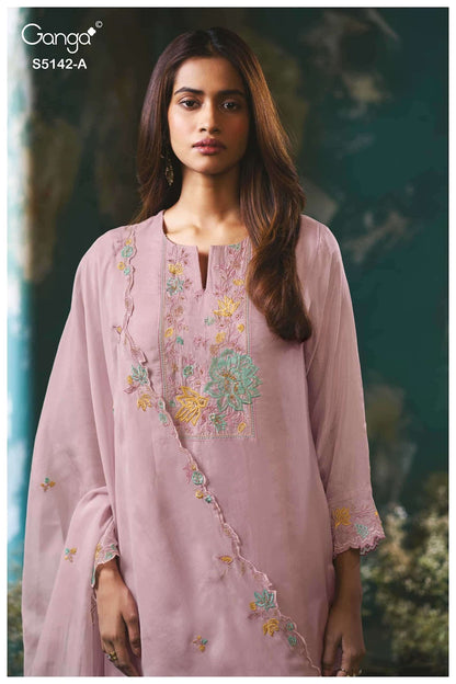 Brialyn S5142 Ganga Habutai Silk Pant Style Suits Supplier India