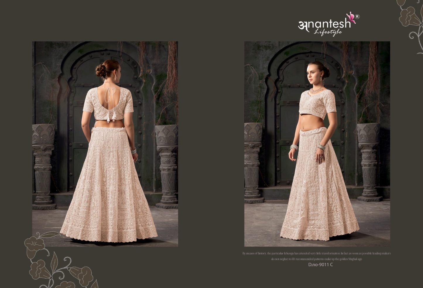 Bridal Couture Vol 03 9011 Anantesh Net Readymade Lehenga Choli Wholesale Rate