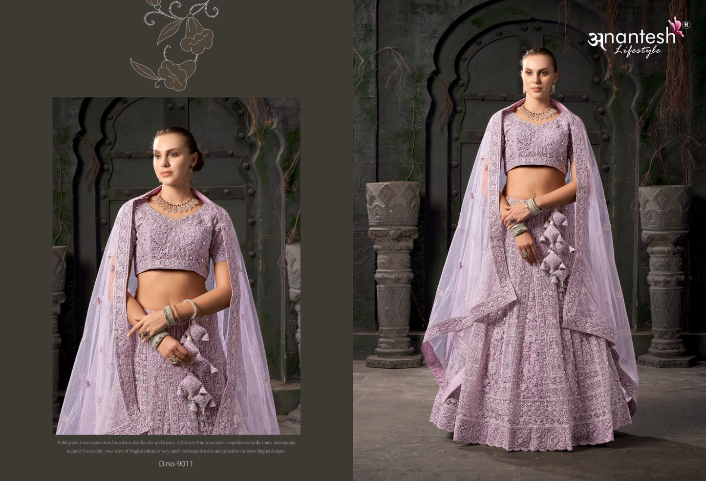 Bridal Couture Vol 03 9011 Anantesh Net Readymade Lehenga Choli Wholesale Rate