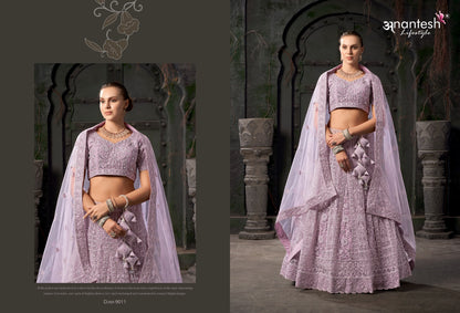 Bridal Couture Vol 03 9011 Anantesh Net Readymade Lehenga Choli Wholesale Rate