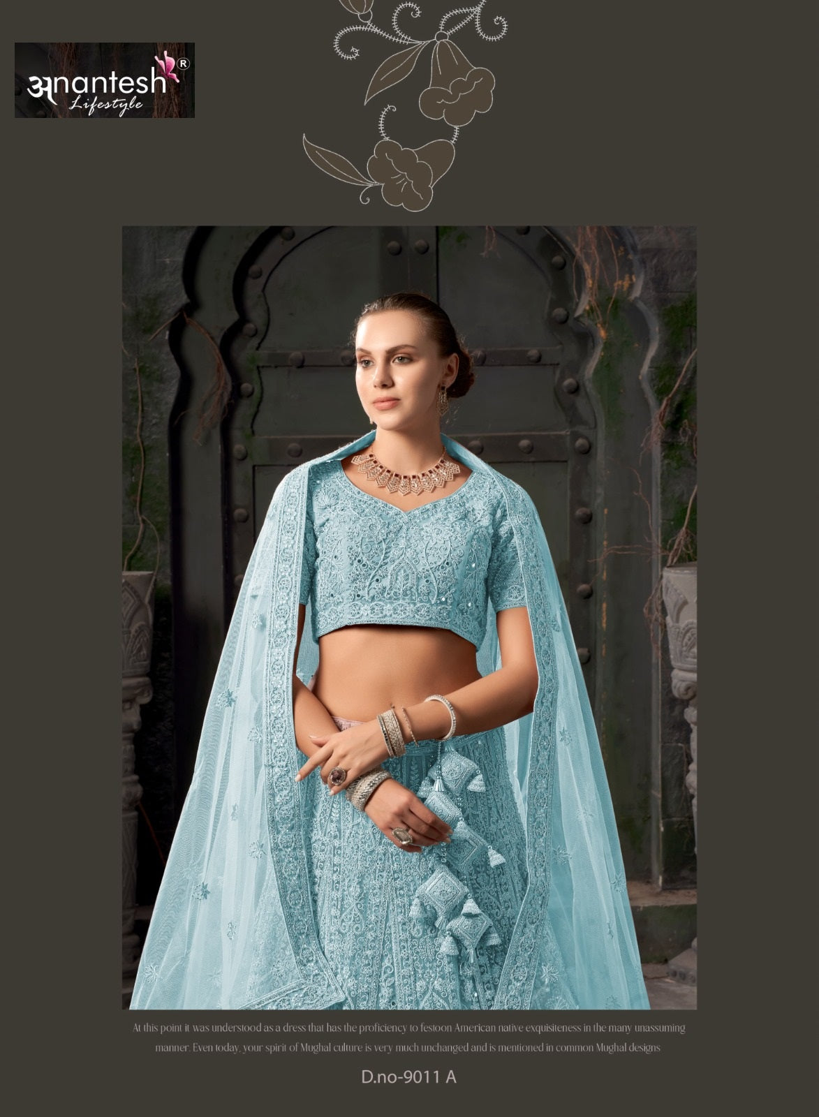 Bridal Couture Vol 03 9011 Anantesh Net Readymade Lehenga Choli Wholesale Rate