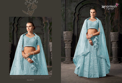 Bridal Couture Vol 03 9011 Anantesh Net Readymade Lehenga Choli Wholesale Rate