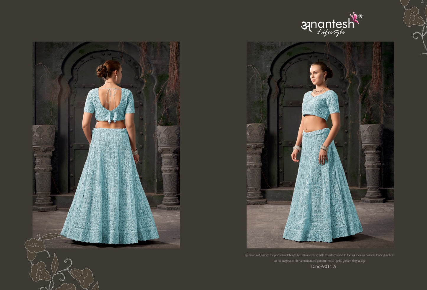 Bridal Couture Vol 03 9011 Anantesh Net Readymade Lehenga Choli Wholesale Rate