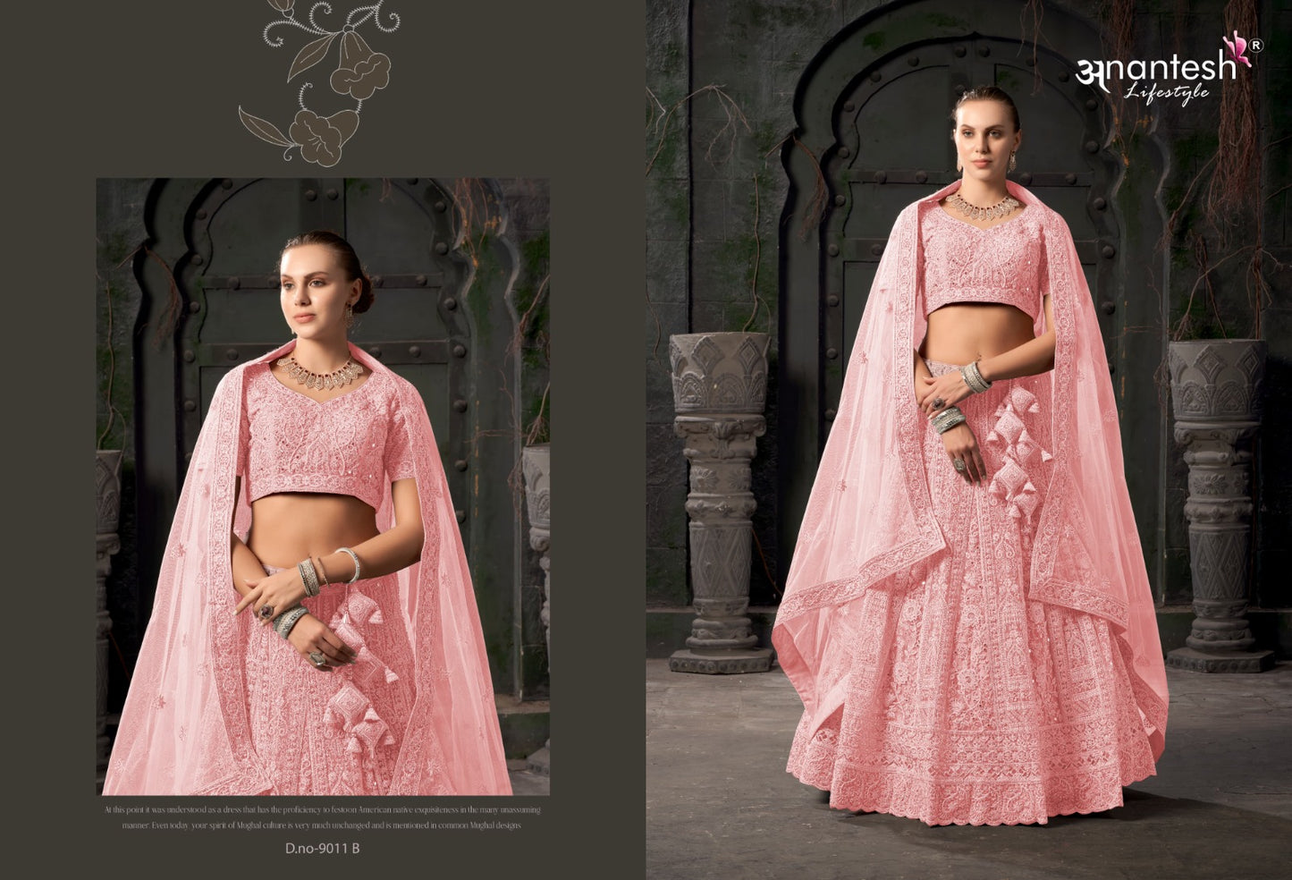Bridal Couture Vol 03 9011 Anantesh Net Readymade Lehenga Choli Wholesale Rate