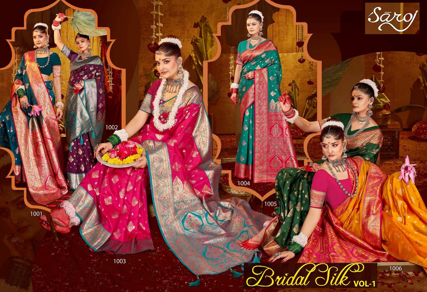 Bridal Silk Vol 1 Saroj Sarees Exporter India