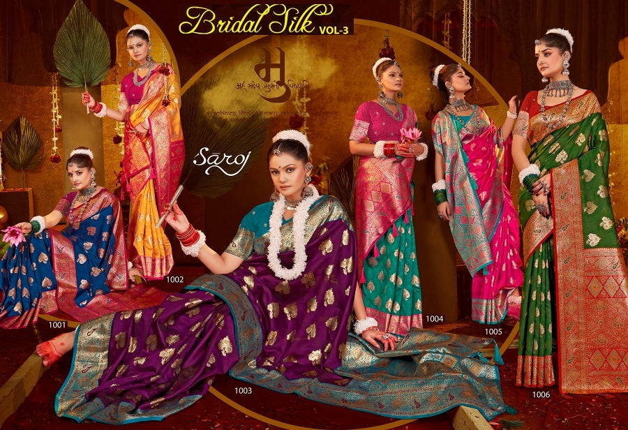 Bridal Silk Vol 3 Saroj Sarees Wholesale Price