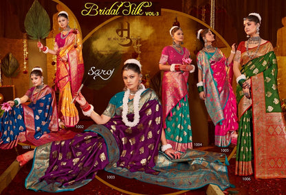 Bridal Silk Vol 3 Saroj Sarees Wholesale Price