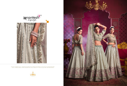 Bridemaid Vol 04 11021-11022 Anantesh Silk Readymade Lehenga Choli Wholesaler Ahmedabad