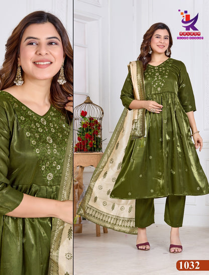 Bright Look 2 Mlm Kalash Lifestyle Roman Readymade Anarkali Suits Wholesaler India