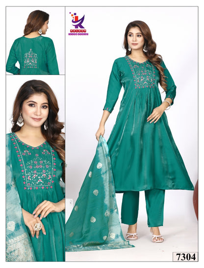 Bright Look Mlm Kalash Lifestyle Roman Readymade Anarkali Suits Supplier