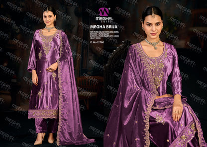 Brija Megha Velvet Suits Manufacturer Gujarat
