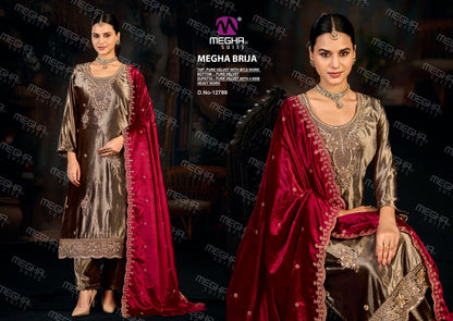 Brija Megha Velvet Suits Manufacturer Gujarat