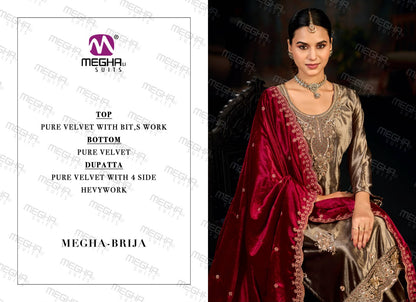 Brija Megha Velvet Suits Manufacturer Gujarat