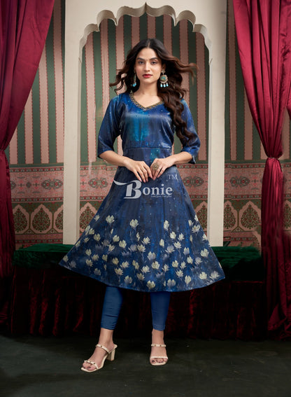 Brinda Vol 2 Bonie Jacquard Anarkali Kurtis Wholesaler