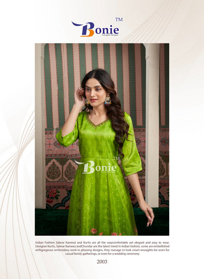 Brinda Vol 2 Bonie Jacquard Anarkali Kurtis Wholesaler
