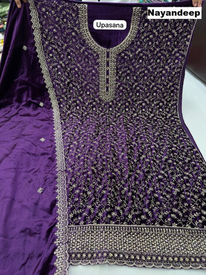 Brinda Upasana Nayandeep Velvet Suits Wholesale Price