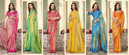 Brinda Vol 5 Vallabhi Prints Chiffon Sarees Wholesale Price
