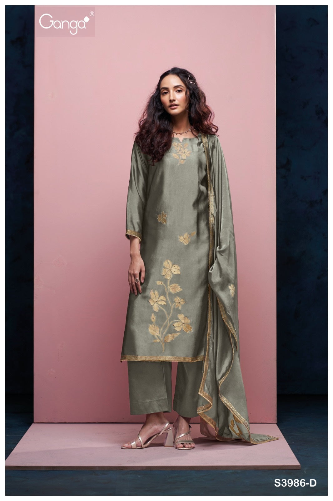 Briora 3986 Ganga Premium Viscose Plazzo Style Suits Manufacturer India