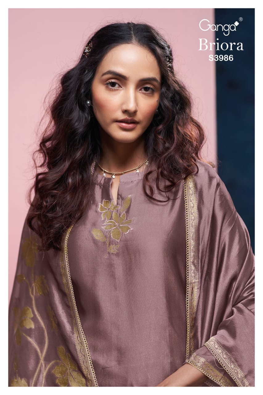 Briora 3986 Ganga Premium Viscose Plazzo Style Suits Manufacturer India