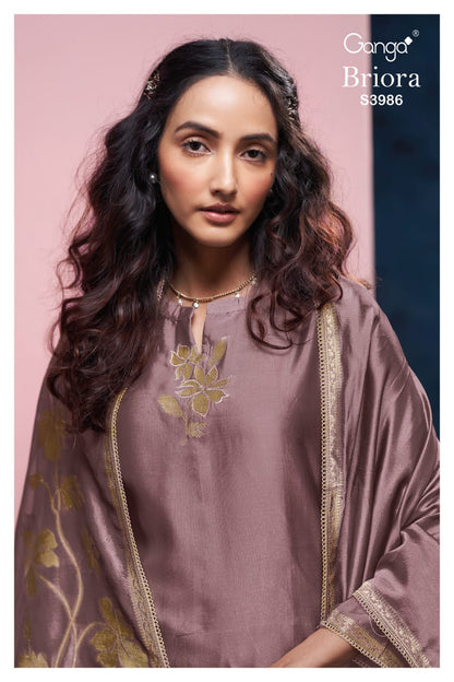 Briora 3986 Ganga Premium Viscose Plazzo Style Suits Manufacturer India