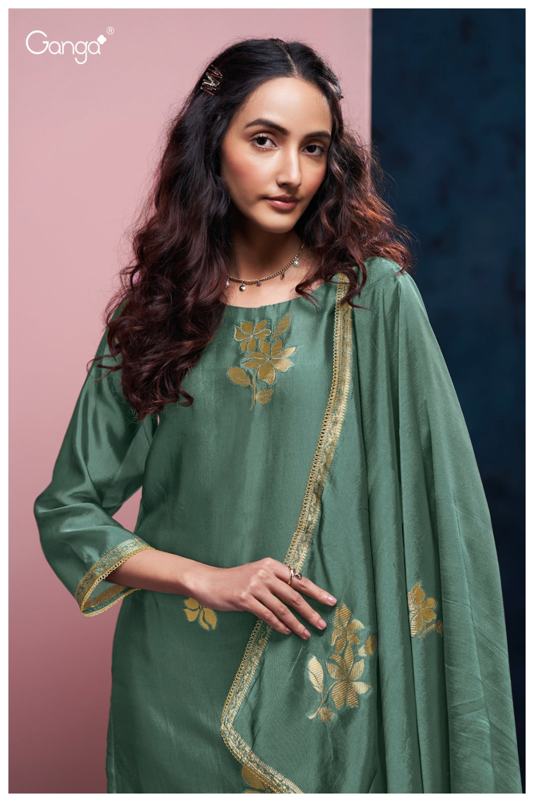 Briora 3986 Ganga Premium Viscose Plazzo Style Suits Manufacturer India