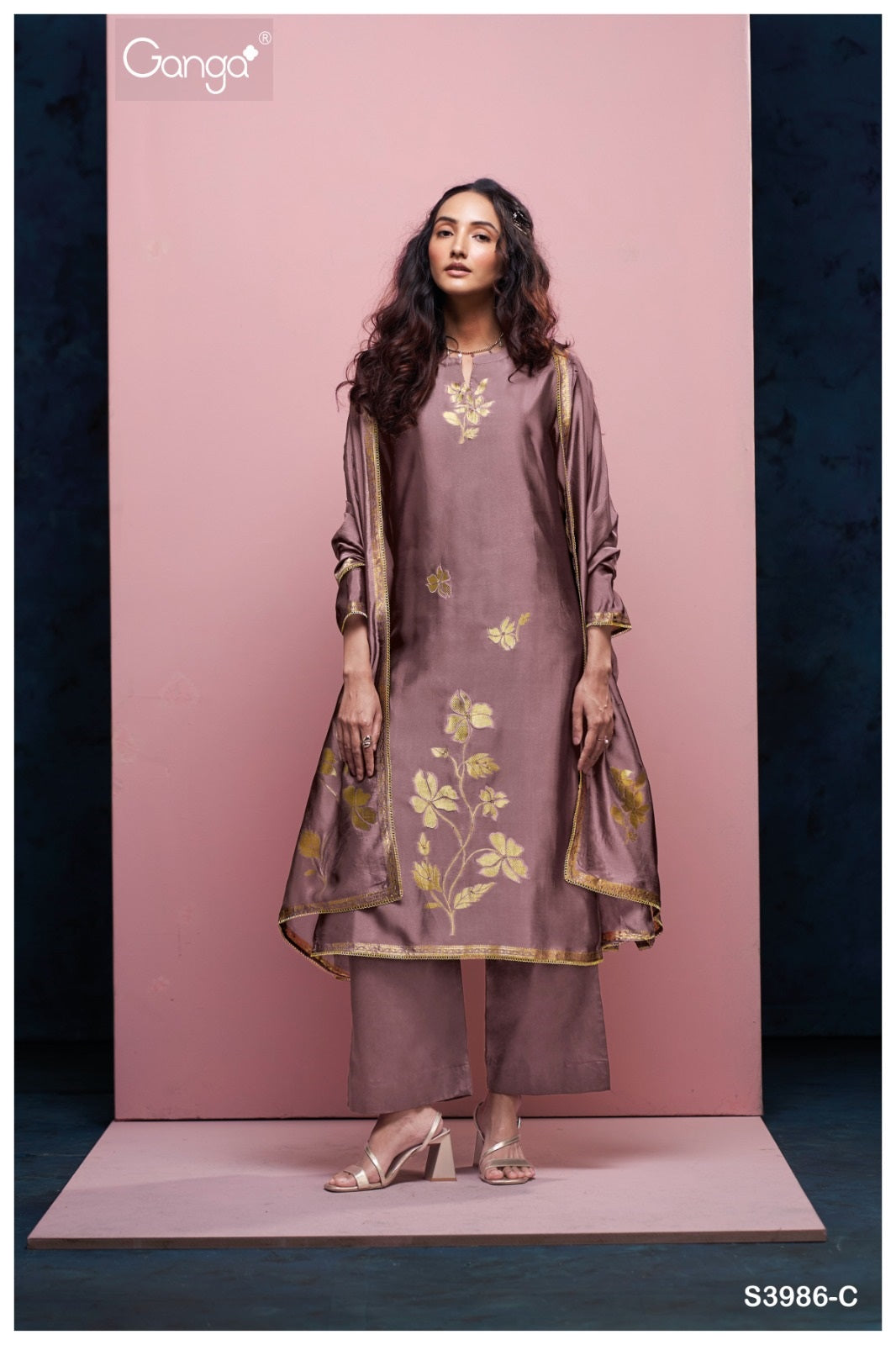 Briora 3986 Ganga Premium Viscose Plazzo Style Suits Manufacturer India
