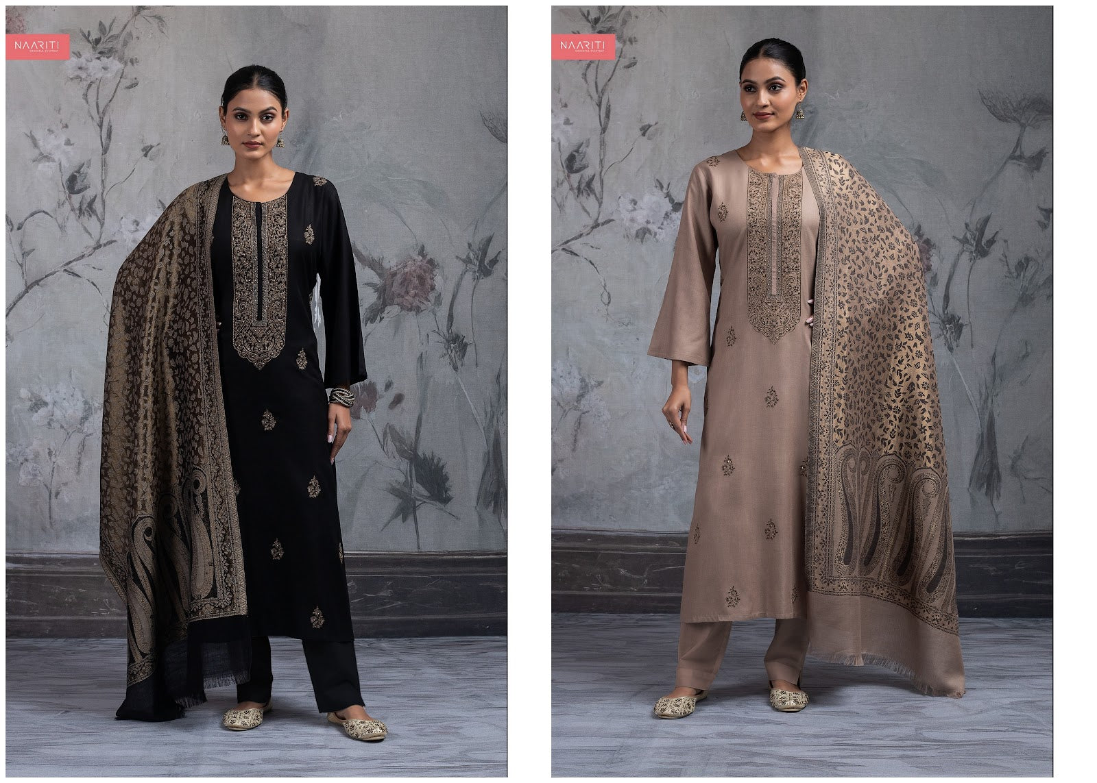 Brithi Naariti Pashmina Suits Wholesaler Gujarat