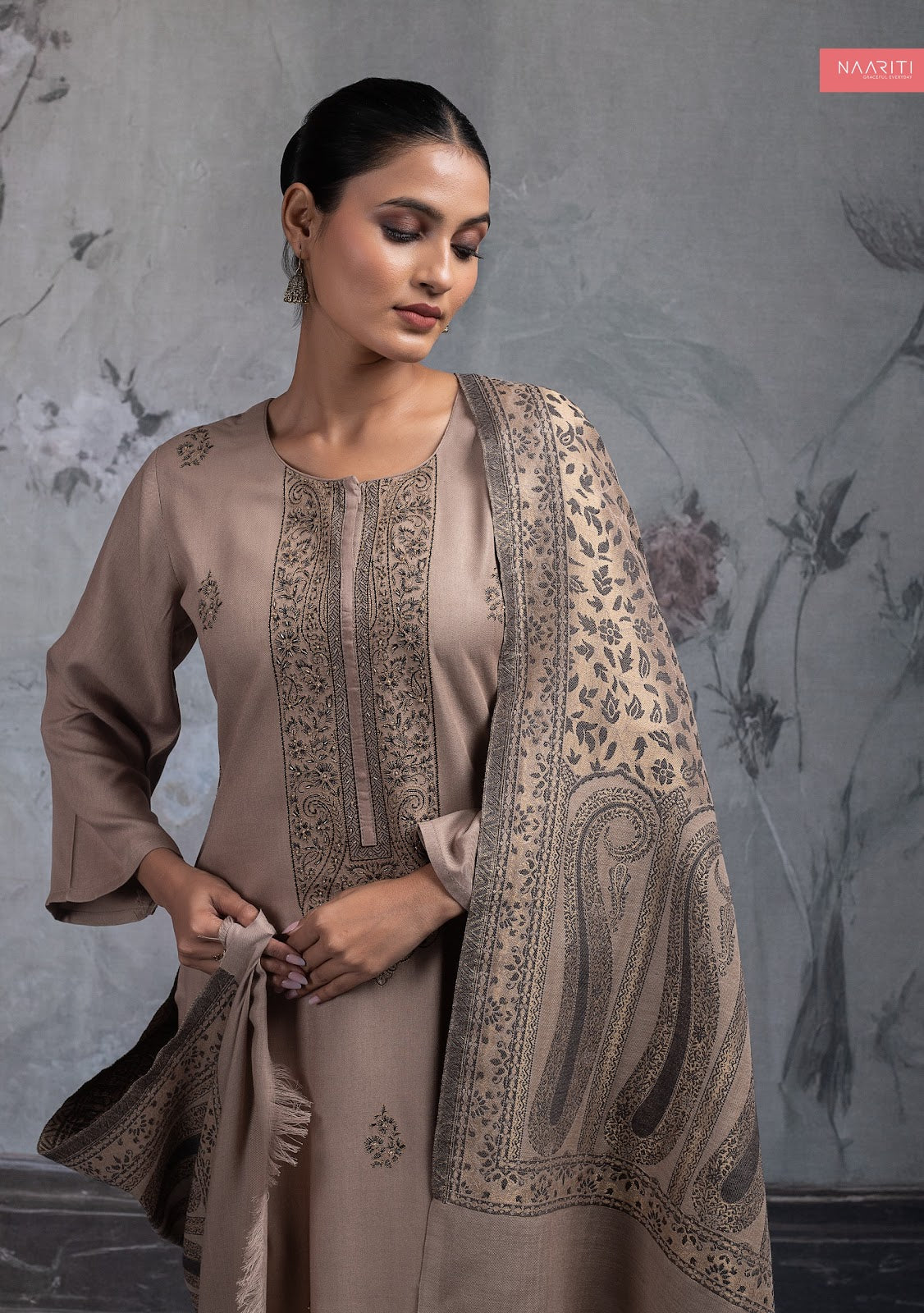 Brithi Naariti Pashmina Suits Wholesaler Gujarat