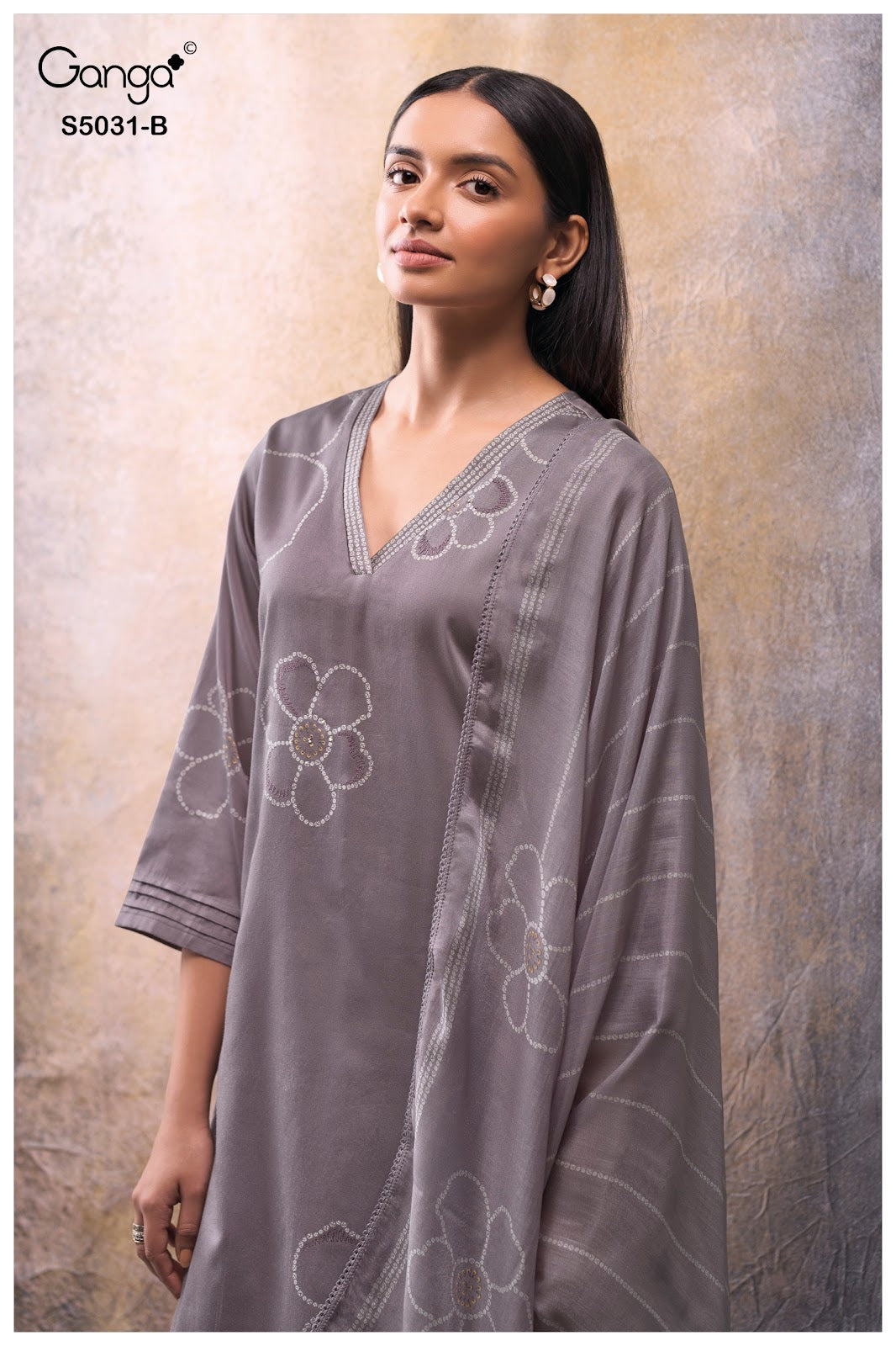Brivaa S5031 Ganga Cotton Satin Plazzo Style Suits Wholesaler Ahmedabad