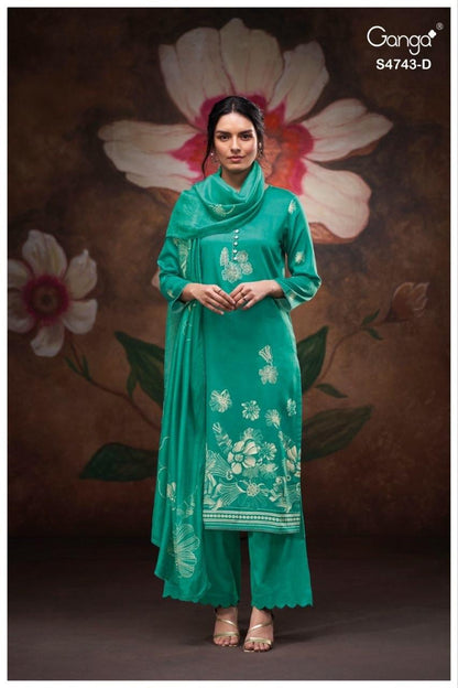 Brivi 4743 Ganga Cotton Pant Style Suits Wholesale Price