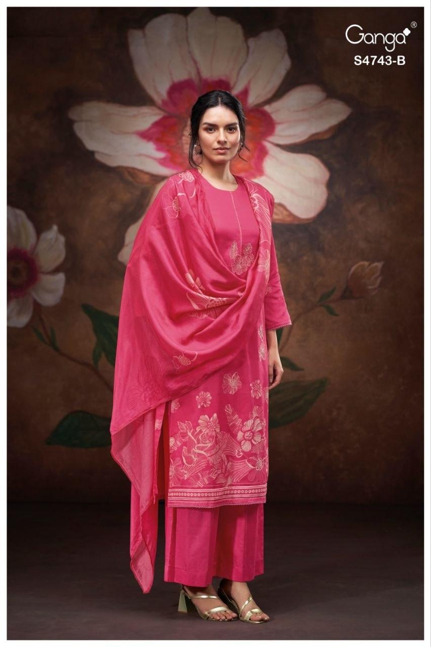 Brivi 4743 Ganga Cotton Pant Style Suits Wholesale Price