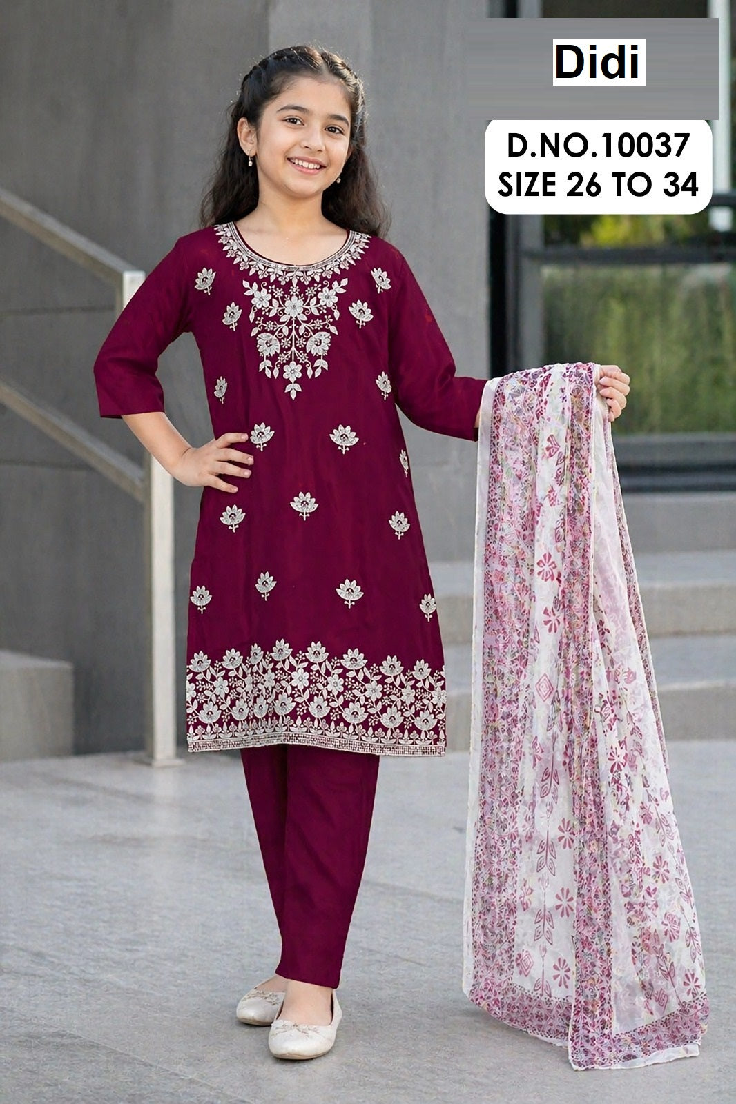 Brivya Dn 10037 Didi Roman Silk Girls Readymade Pant Suits Exporter Ahmedabad