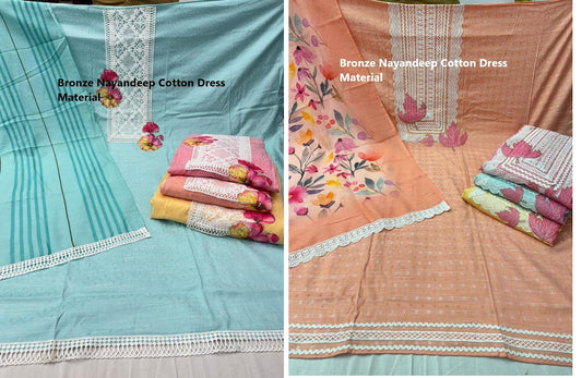 Bronze Nayandeep Cotton Dress Material Exporter Ahmedabad