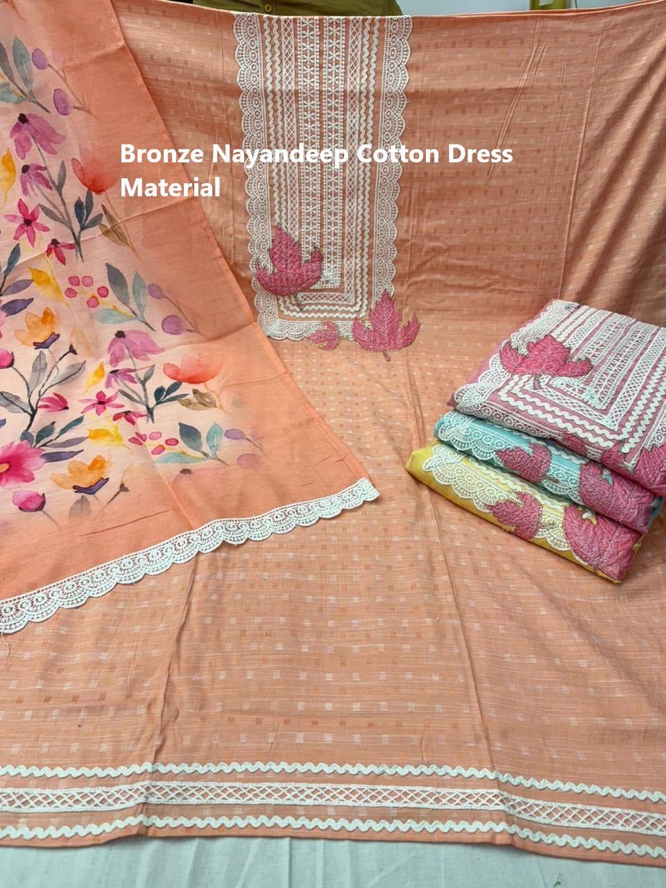 Bronze Nayandeep Cotton Dress Material Exporter Ahmedabad