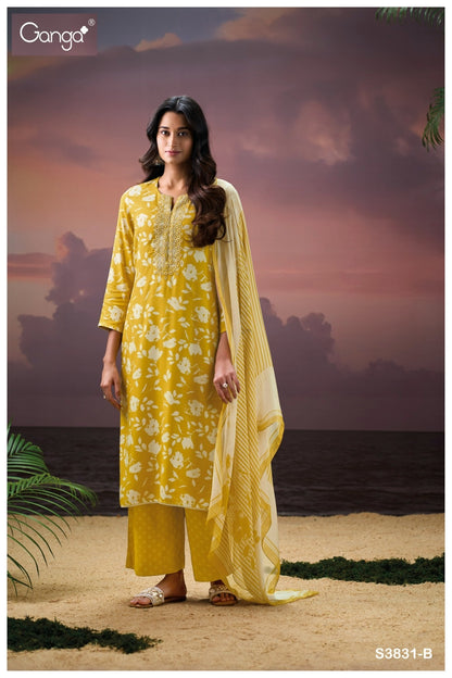 Brylee 3831 Ganga Pashmina Suits Exporter Ahmedabad