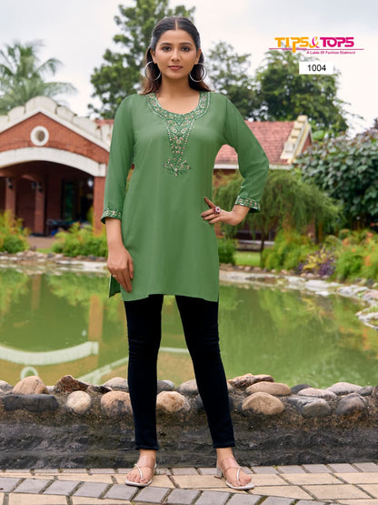 Bubbly Vol 15 Tips Tops Rayon 16Kg Short Kurtis Exporter Ahmedabad