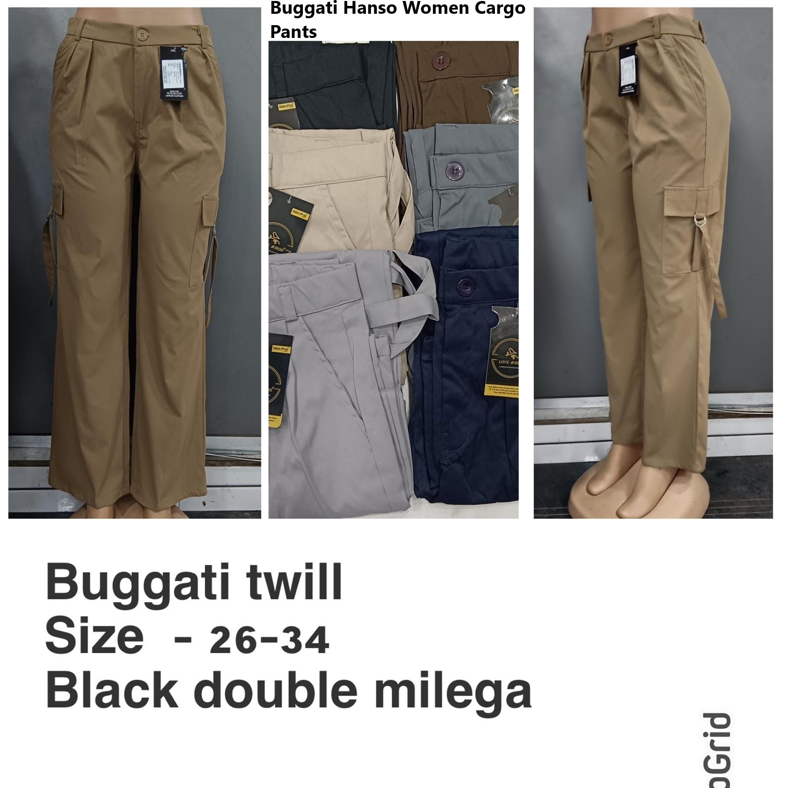 Buggati Hanso Twill Women Cargo Pants Wholesale Rate