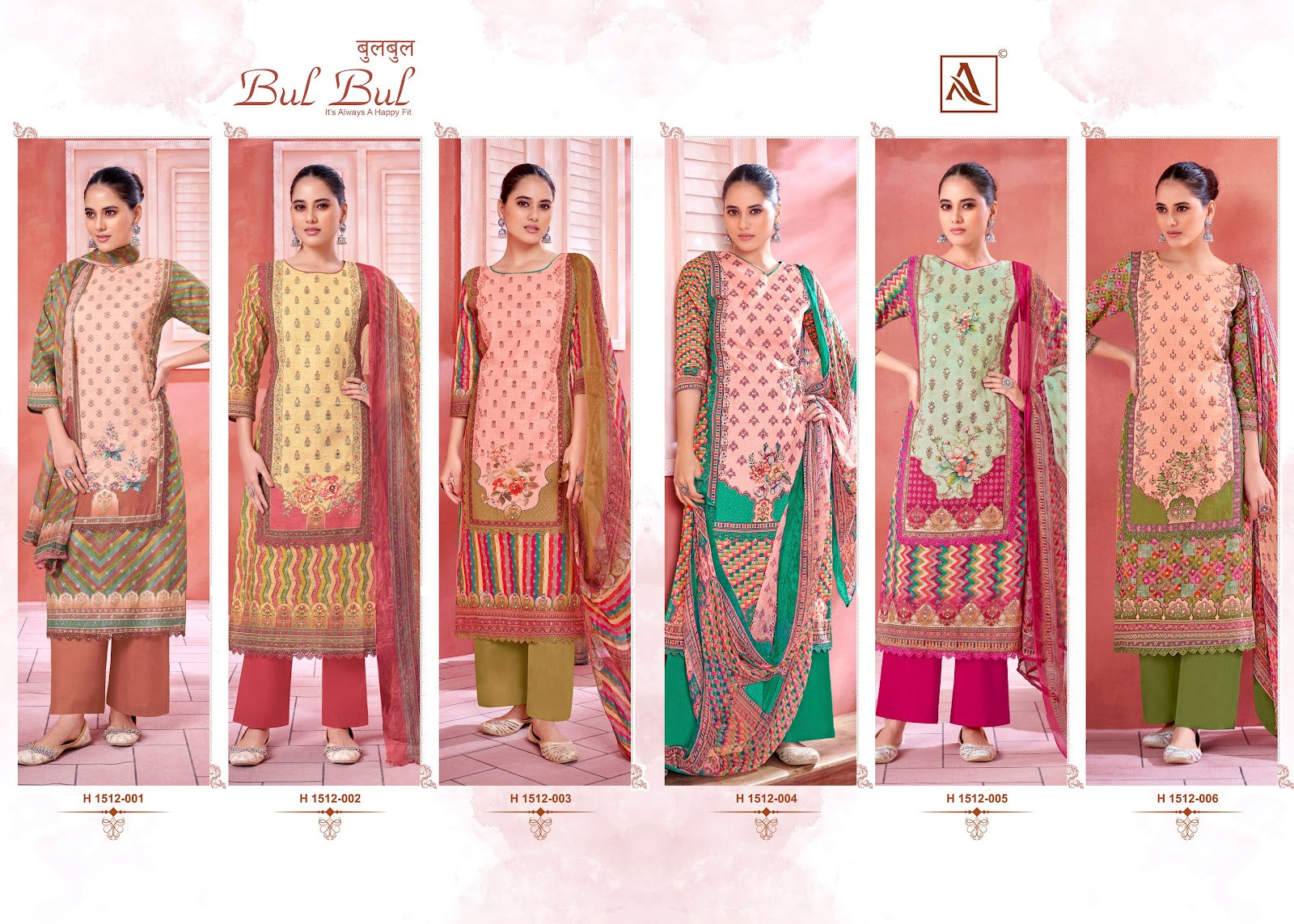 Bul Bul Alok Cotton Slub Pant Style Suits Exporter Gujarat