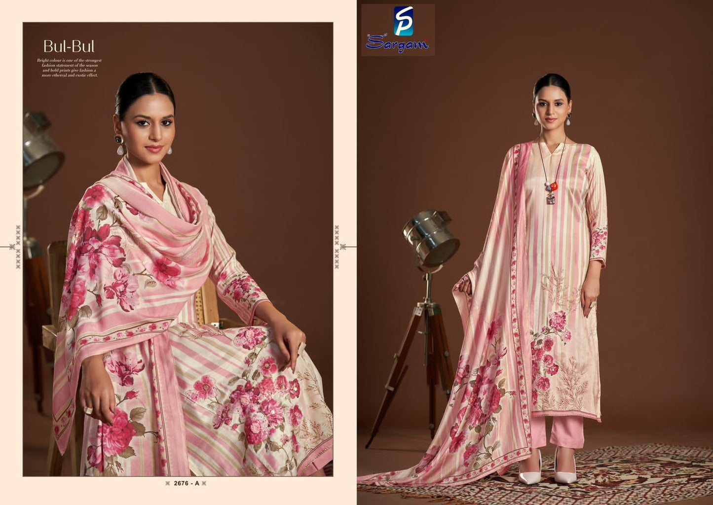 Bulbul Sargam Prints Viscose Muslin Pant Style Suits Wholesale