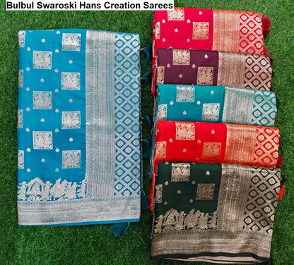 Bulbul Swaroski Hans Creation Sarees Supplier India