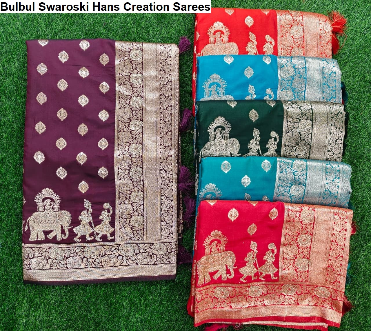 Bulbul Swaroski Hans Creation Sarees Supplier India