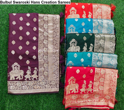 Bulbul Swaroski Hans Creation Sarees Supplier India