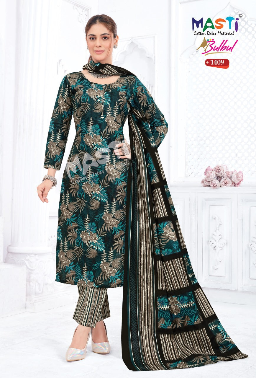 Bulbul Vol 14 Masti Cotton Dress Material Wholesaler Gujarat